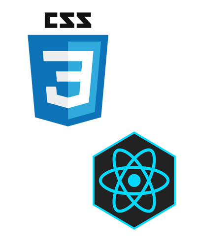 built with react css
